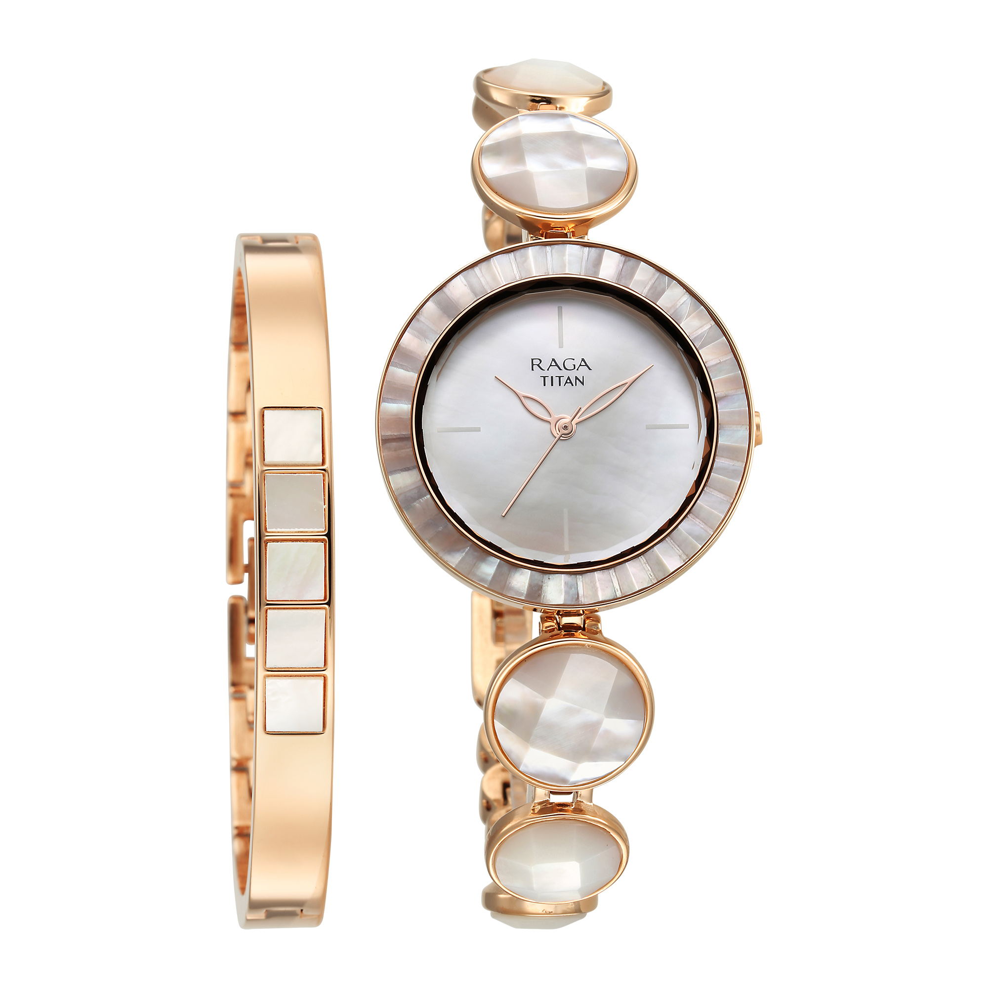 Buy Titan Raga Garden Of Eden Women Pearly White Dial Watch 2539WM01 -  Watches for Women 435962 | Myntra